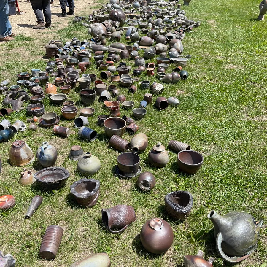 Cassville Anagama firing participants in 2026