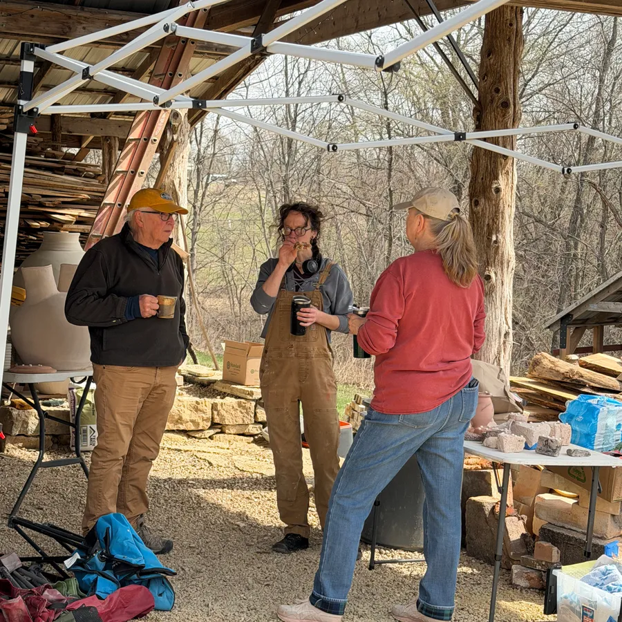 Cassville Anagama firing participants in 2026