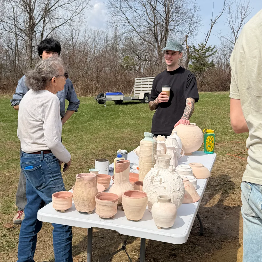 Cassville Anagama firing participants in 2026